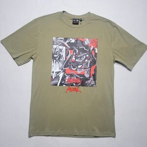 Tango‎ Hotel Abstrk Snake T-Shirt Men Size Medium Green Short Sleeve Streetwear